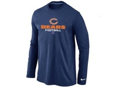 NEW Chicago Bears Critical Victory Long Sleeve T-Shirt D.Blue