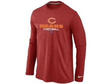 NEW Chicago Bears Critical Victory Long Sleeve T-Shirt RED