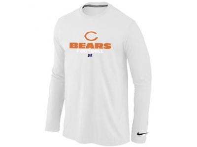 NEW Chicago Bears Critical Victory Long Sleeve T-Shirt White