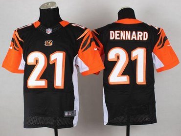 NEW Cincinnati Bengals #21 Darqueze Dennard Black Team Color NFL Elite Jersey