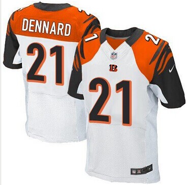 NEW Cincinnati Bengals #21 Darqueze Dennard White NFL Elite Jersey