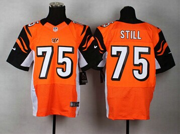 NEW Cincinnati Bengals #75 Devon Still Orange Elite Jersey