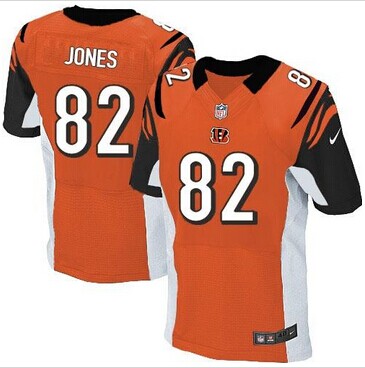 NEW Cincinnati Bengals #82 Marvin Jones Orange NFL Elite Jersey