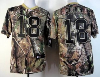 2012 NEW Cincinnati Bengals 18 A.J.Green Camo Realtree Elite NFL Jerseys