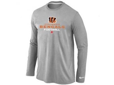 NEW Cincinnati Bengals Critical Victory Long Sleeve T-Shirt Grey