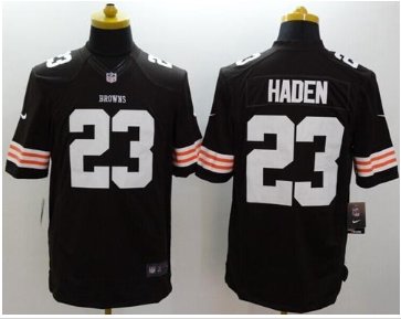 NEW Cleveland Browns #23 Joe Haden Brown Team Color NFL Limited Jersey