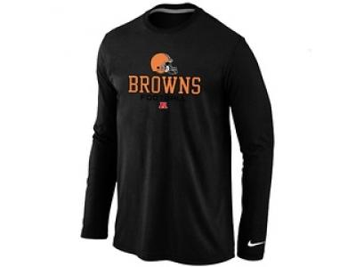 NEW Cleveland Browns Critical Victory Long Sleeve T-Shirt Black