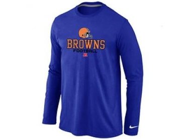 NEW Cleveland Browns Critical Victory Long Sleeve T-Shirt Blue