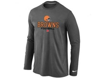 NEW Cleveland Browns Critical Victory Long Sleeve T-Shirt D.Grey