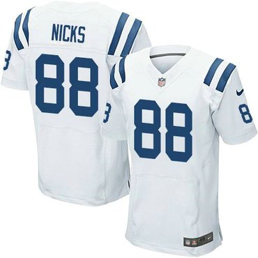 NEW Colts #88 Hakeem Nicks White NFL Elite Jersey