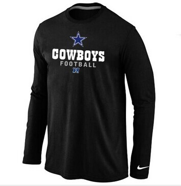NEW Dallas Cowboys Critical Victory Long Sleeve NFL T-Shirt Black