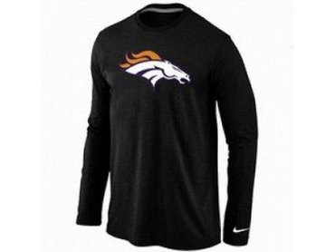 NEW Denver Broncos Logo Long Sleeve T-Shirt black
