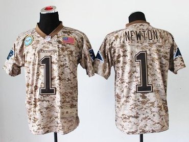 NEW Green Bay Packers #1 Cam Newton Camo NFL Elite USMC Jersey(USA)