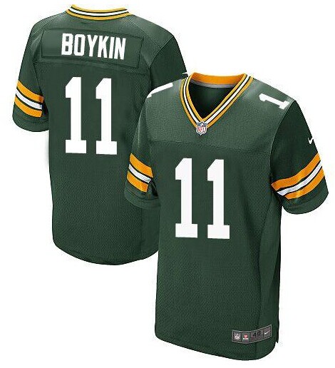 NEW Green Bay Packers #11 Jarrett Boykin Green Team Color NFL Elite Jersey