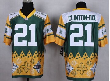 NEW Green Bay Packers #21 Ha Ha Clinton-Dix Green NFL Elite Noble Fashion Jersey