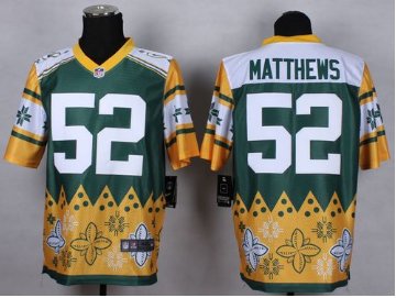 NEW Green Bay Packers #52 Clay Matthews Green NFL Elite Noble Fashion Jersey