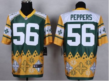 NEW Green Bay Packers #56 Julius Peppers Green NFL Elite Noble Fashion Jersey