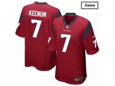 NEW Houston Texans #7 Case Keenum Red Jerseys(Game)