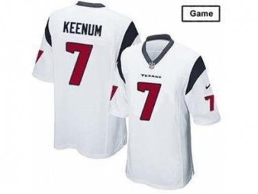 NEW Houston Texans #7 Case Keenum White Jerseys(Game)