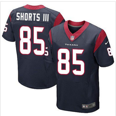 NEW Houston Texans #85 Cecil Shorts III Navy Blue Team Color Men's Stitched NFL Elite Jersey