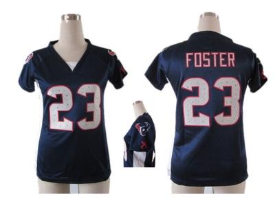 NEW Houston Texans 23 Arian Foster blue jerseys(draft him ii top)