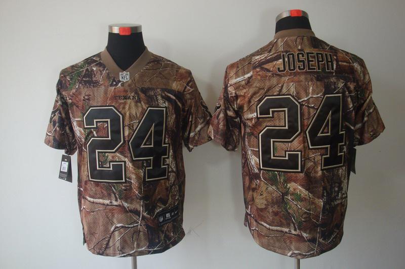 NEW Houston Texans 24 Joseph Camo Realtree NFL Jerseys(Elite)