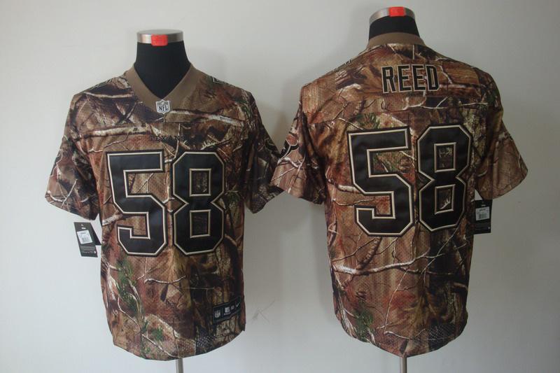 NEW Houston Texans 58 Reed Camo Realtree NFL Jerseys(Elite)