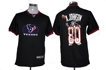 NEW Houston Texans 80 Andre Johnson Team ALL-Star Fashion Jerseys