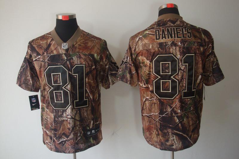 NEW Houston Texans 81 Owen Daniels Camo Realtree NFL Jerseys(Elite)