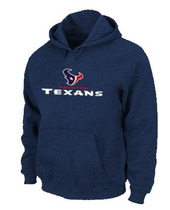 NEW Houston Texans Shield Nailhead Performance Hoodie -D.Blue