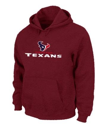 NEW Houston Texans Shield Nailhead Performance Hoodie -RED