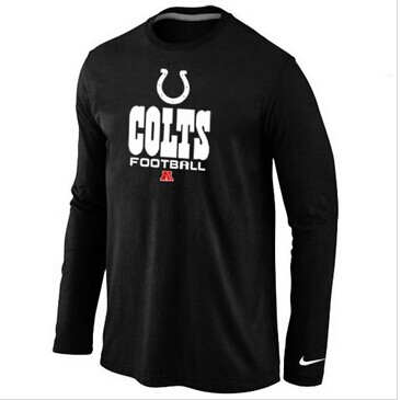 NEW Indianapolis Colts Critical Victory Long Sleeve NFL T-Shirt Black