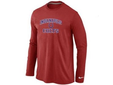 NEW Indianapolis Colts Heart & Soul Long Sleeve T-Shirt RED