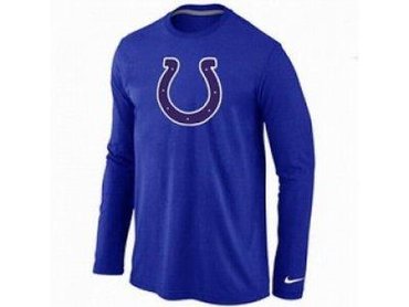 NEW Indianapolis Colts Logo Long Sleeve T-Shirt BLUE