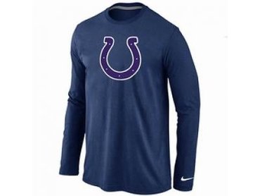 NEW Indianapolis Colts Logo Long Sleeve T-Shirt D.Blue