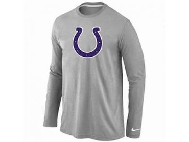 NEW Indianapolis Colts Logo Long Sleeve T-Shirt Grey