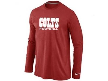 NEW Indianapolis Colts Logo Long Sleeve T-Shirt Red