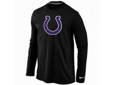 NEW Indianapolis Colts Logo Long Sleeve T-Shirt black