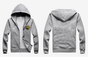 NEW Jacksonville Jaguars Authentic Logo Hoodie Grey