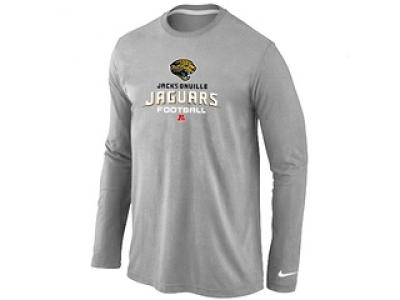 NEW Jacksonville Jaguars Critical Victory Long Sleeve T-Shirt Grey