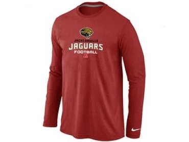 NEW Jacksonville Jaguars Critical Victory Long Sleeve T-Shirt RED
