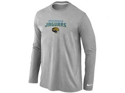 NEW Jacksonville Jaguars Heart & Soul Long Sleeve T-Shirt Grey