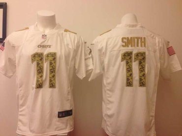 NEW Kansas City Chiefs #11 Alex Smith White Jerseys(game USA)