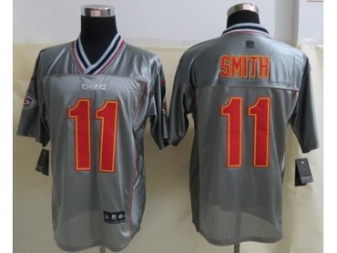 NEW Kansas City Chiefs #11 Smith Grey Jerseys(Vapor Elite)