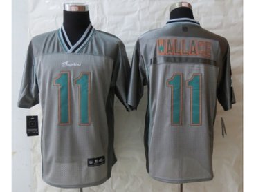 NEW Miami Dolphins #11 Wallace Grey Jerseys(Vapor Elite)
