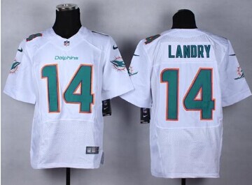 NEW Miami Dolphins #14 Jarvis Landry White NFL New Elite Jersey