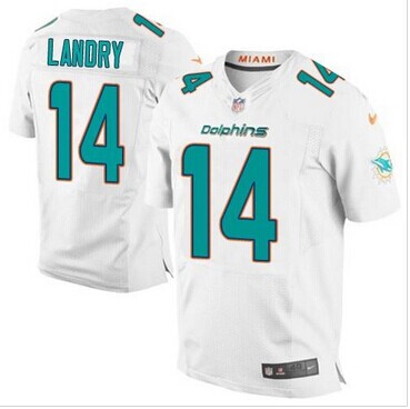 NEW Miami Dolphins #14 Jarvis Landry White NFL New Elite Jersey