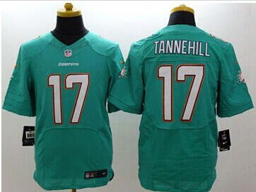 NEW Miami Dolphins #17 Ryan Tannehill Aqua Green Team Color NFL New Elite Jersey
