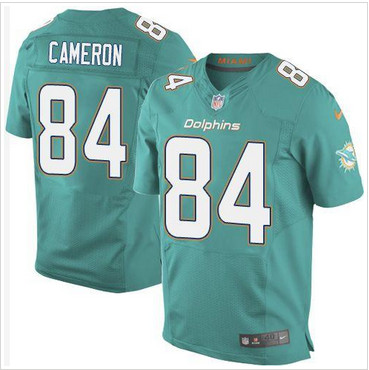 NEW Miami Dolphins #84 Jordan Cameron Aqua Green Team Color Men's Stitched NFL New Elite Jersey
