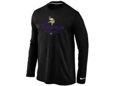 NEW Minnesota Vikings Critical Victory Long Sleeve T-Shirt Black